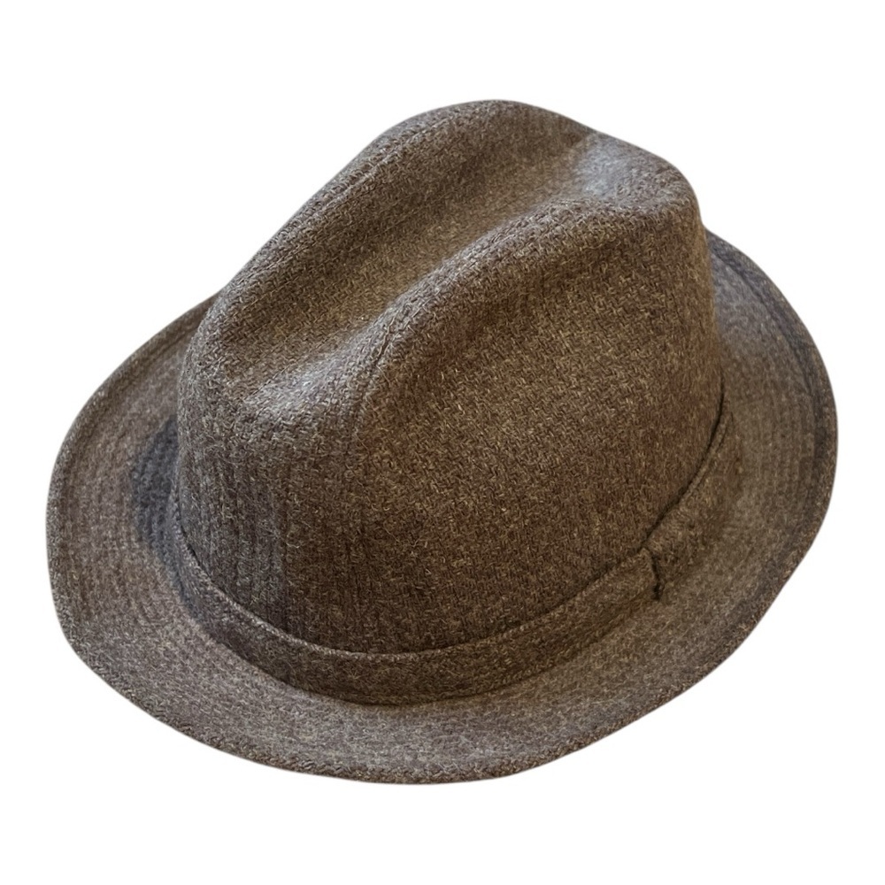 Stetson Kensington Brown Wool Blend‎ Fedora Hat Size M 7-7 1/8